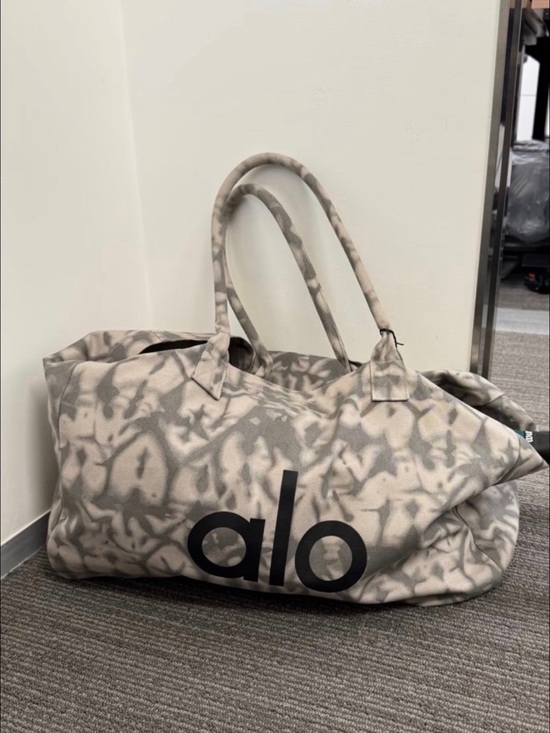 Handbags - Alo Gray Camouflage Canvas Tote Bag